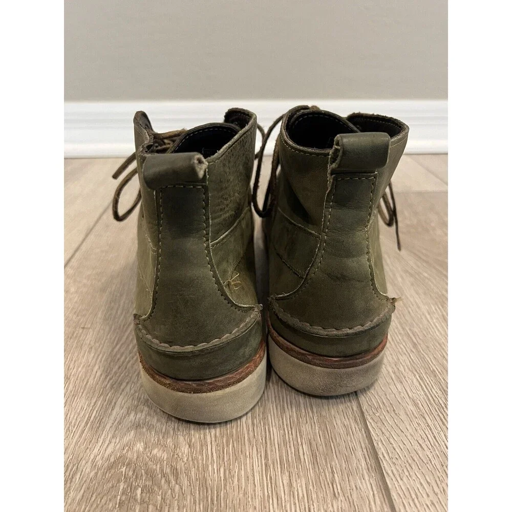 Ronnie Fieg By Sebago Shoes Mens size 10M Chukka Moccasin Boots Green‎